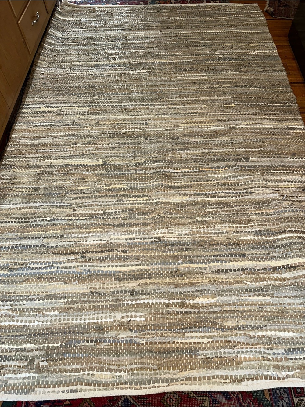 Pottery Barn Leather Rug-Beautiful!